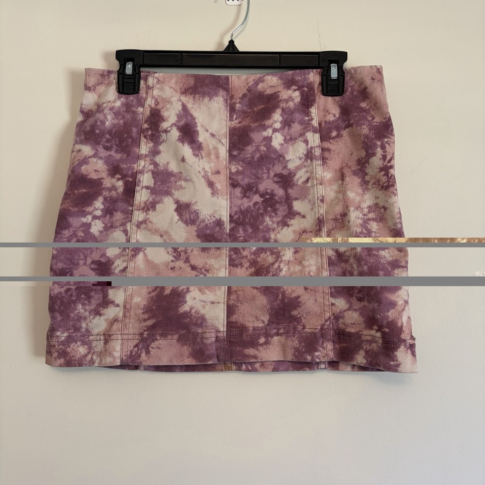 JOLT Mini Skirt Pink Purple White Tie Dye Juniors 13 Womens 31 Spring Summer